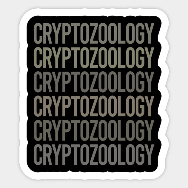 Gray Text Art Cryptozoology Cryptid Cryptids Sticker by relativeshrimp